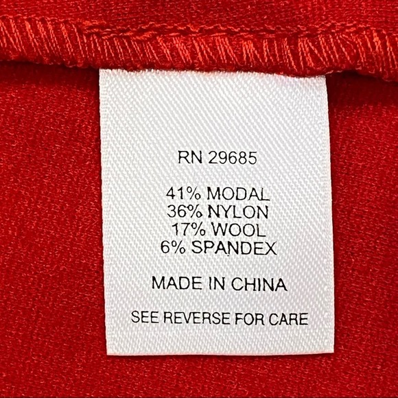 Pendleton M True Red Open Front Soft Blazer in Stretch Modal Fabric IMMACULATE - Picture 5 of 7